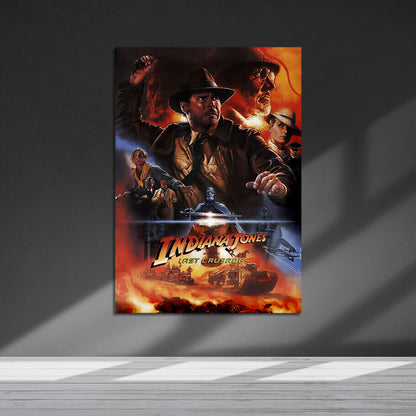 Flex Designs Metal Poster Indiana Jones and the Last Crusade Alternate 5 x 7" Home Goods - Movie 1989 Movie Metal Poster