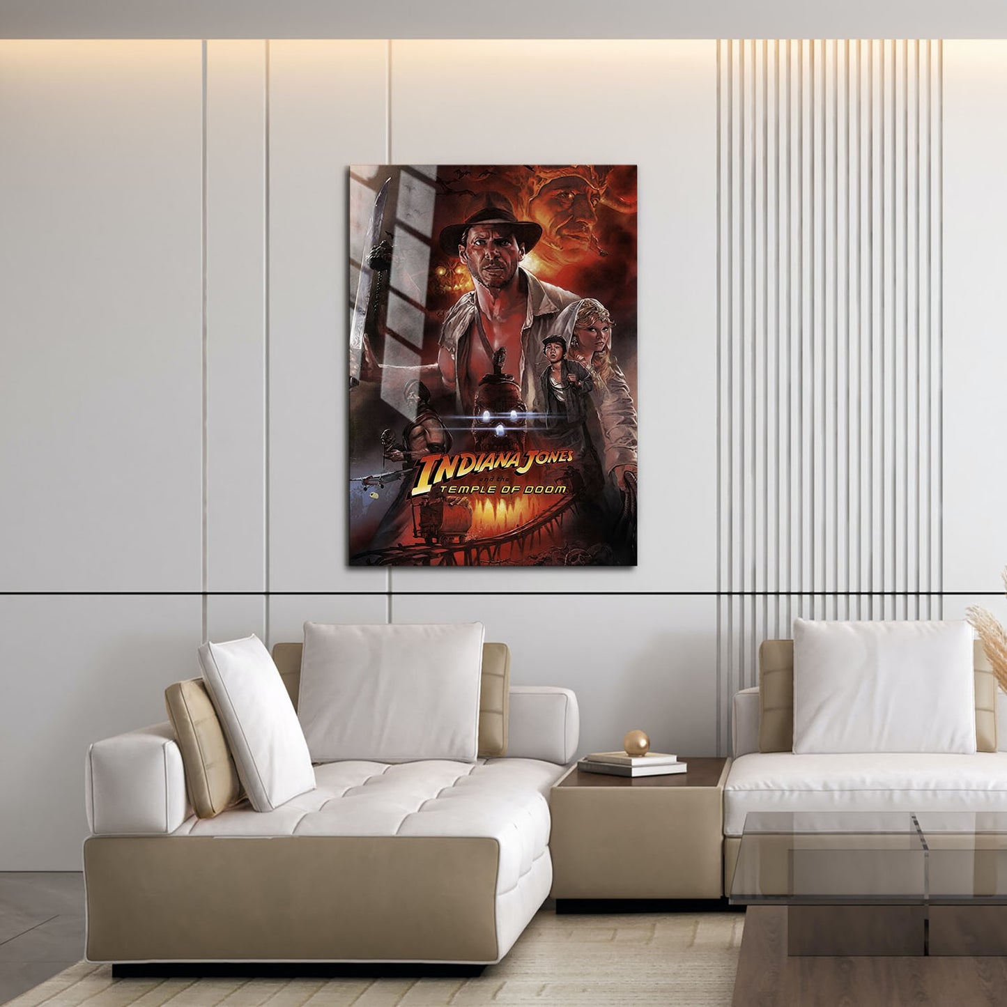 Flex Designs Metal Poster Indiana Jones and the Temple of Doom Alternate 16 x 24" Home Goods - Movie 1984 Movie Metal Poster