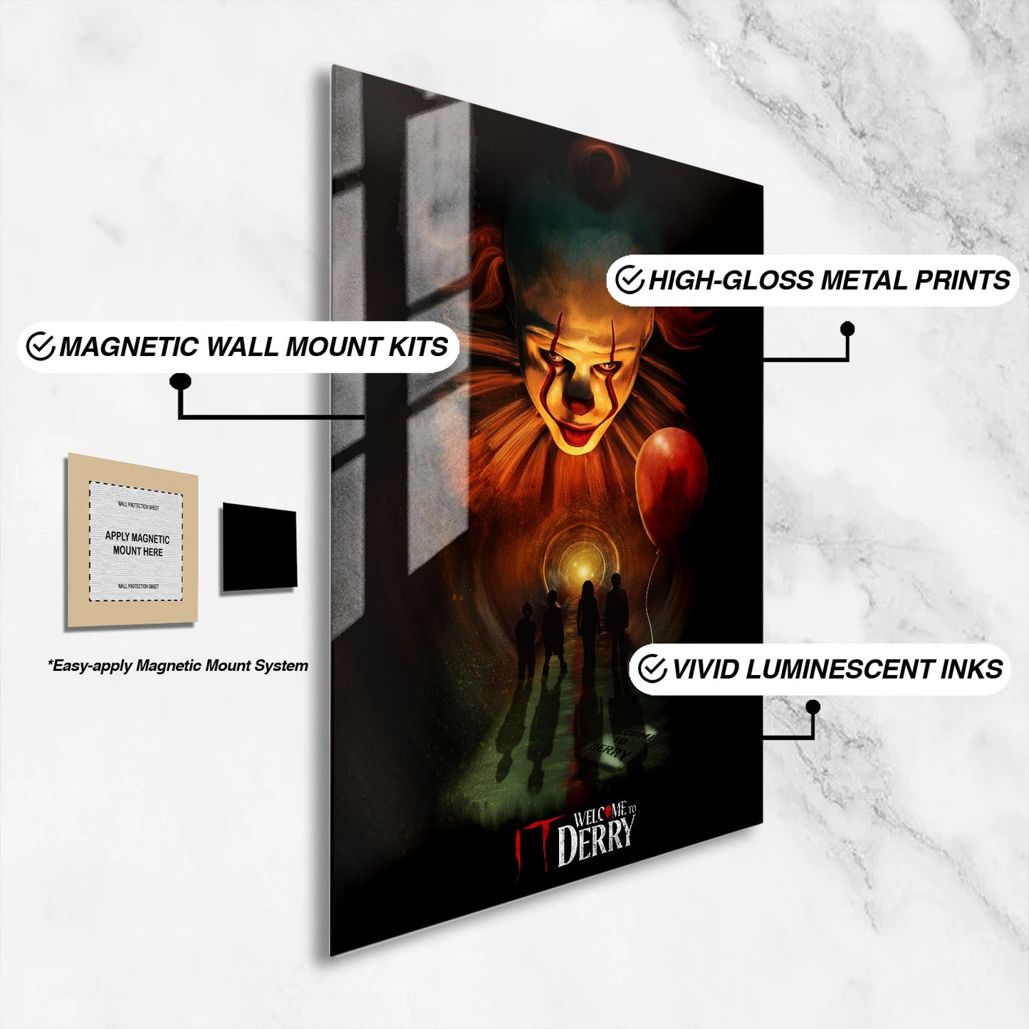 Flex Designs Metal Poster IT Welcome to Derry Theatrical 16 x 24" Home Goods - TV Show 2025 TV Show Metal Poster