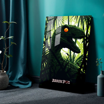 Flex Designs Metal Poster Jurassic Park Classic Green 24 x 36" Home Goods - Movie 1993 Movie Metal Poster