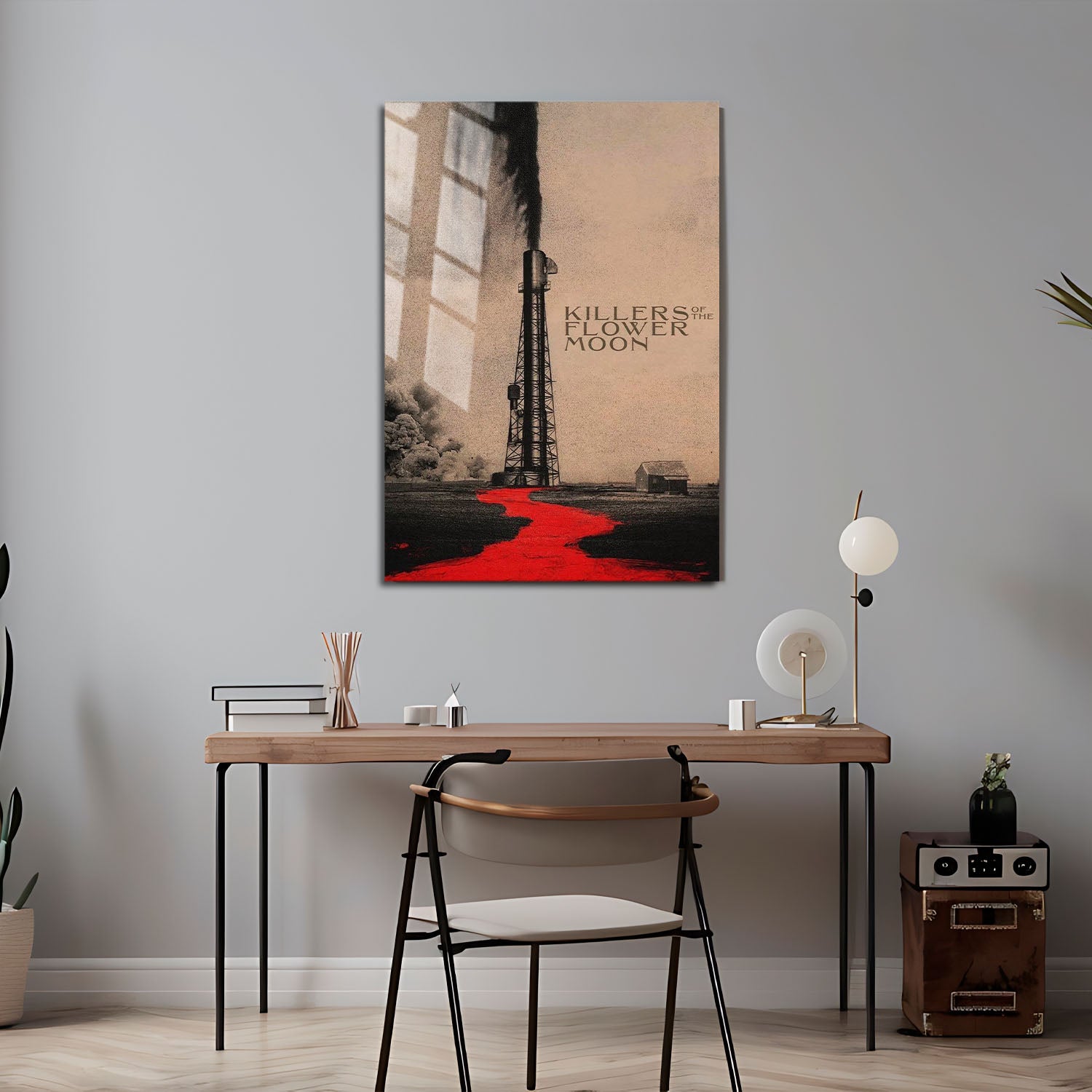 Flex Designs Metal Poster Killers of the Flower Moon Sketch 5 x 7" Home Goods - Movie 2023 Movie Metal Poster