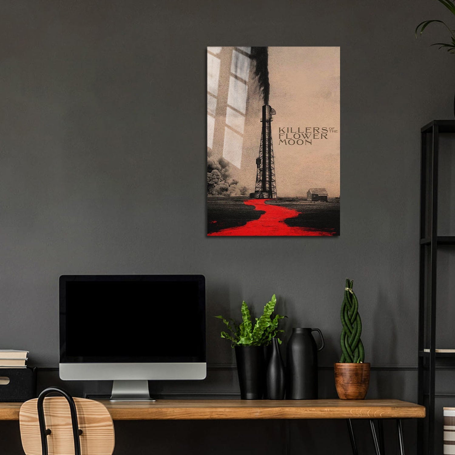 Flex Designs Metal Poster Killers of the Flower Moon Sketch 24 x 36" Home Goods - Movie 2023 Movie Metal Poster
