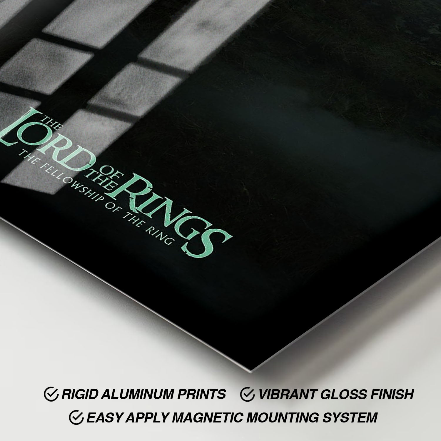 Flex Designs Metal Poster The Lord of the Rings The Fellowship of the Ring Cover 11 x 17" Home Goods - Movie 2001 Movie Metal Poster