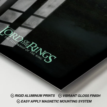 Flex Designs Metal Poster The Lord of the Rings The Fellowship of the Ring Cover 11 x 17" Home Goods - Movie 2001 Movie Metal Poster