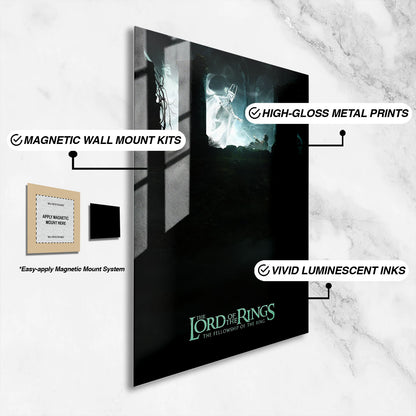 Flex Designs Metal Poster The Lord of the Rings The Fellowship of the Ring Cover 16 x 24" Home Goods - Movie 2001 Movie Metal Poster