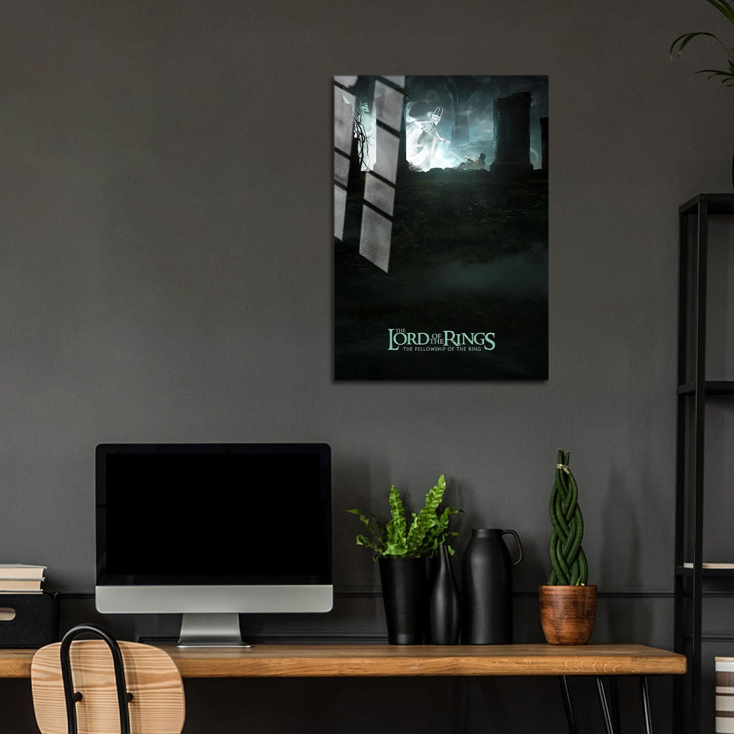 Flex Designs Metal Poster The Lord of the Rings The Fellowship of the Ring Cover 24 x 36" Home Goods - Movie 2001 Movie Metal Poster