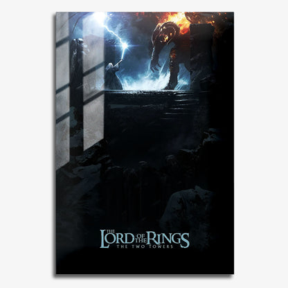 Flex Designs Metal Poster The Lord of the Rings The Two Towers Cover 11 x 17" Home Goods - Movie 2002 Movie Metal Poster