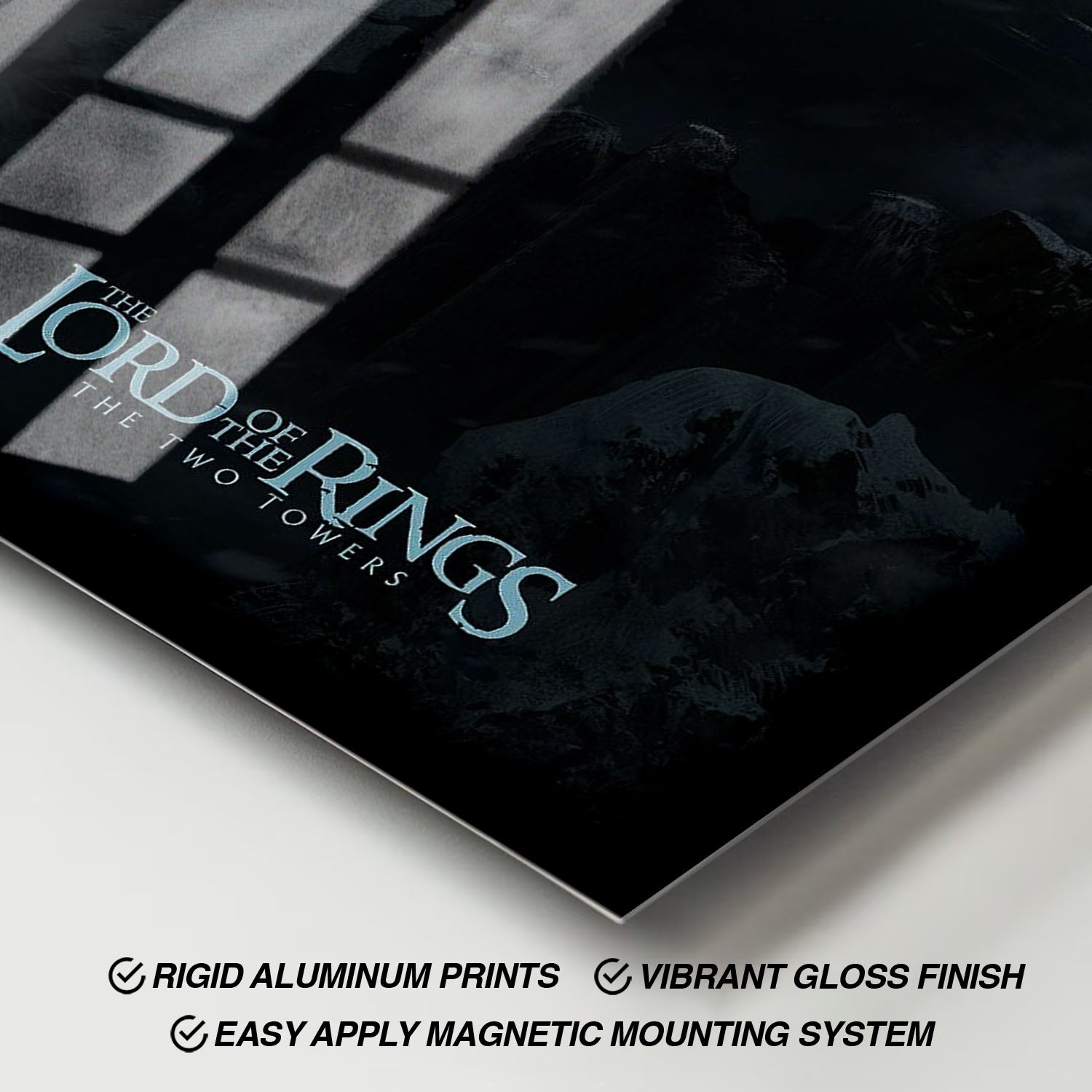 Flex Designs Metal Poster The Lord of the Rings The Two Towers Cover 11 x 17" Home Goods - Movie 2002 Movie Metal Poster