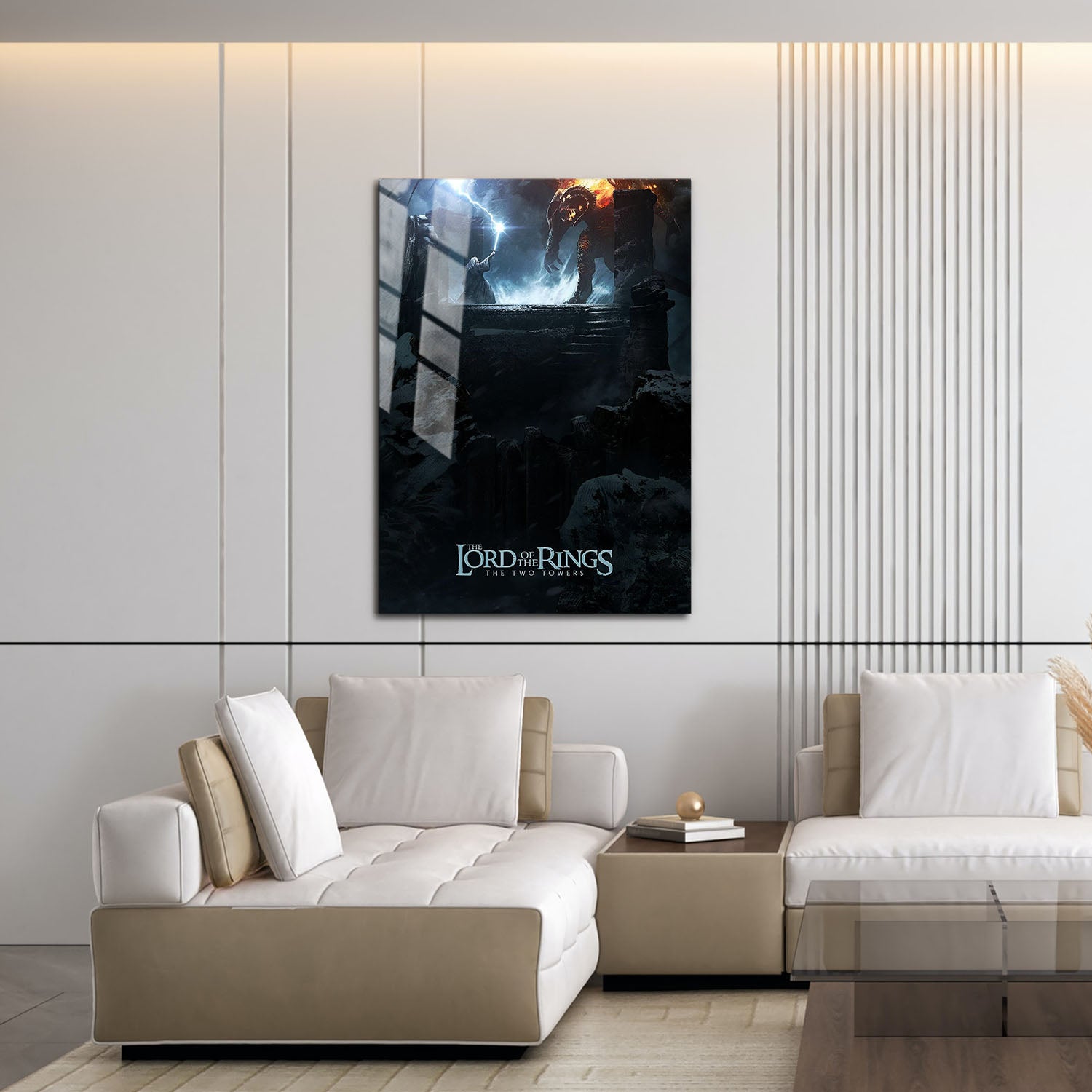 Flex Designs Metal Poster The Lord of the Rings The Two Towers Cover 16 x 24" Home Goods - Movie 2002 Movie Metal Poster