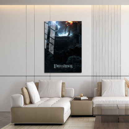 Flex Designs Metal Poster The Lord of the Rings The Two Towers Cover 16 x 24" Home Goods - Movie 2002 Movie Metal Poster