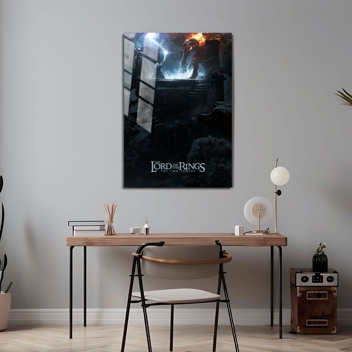 Flex Designs Metal Poster The Lord of the Rings The Two Towers Cover 5 x 7" Home Goods - Movie 2002 Movie Metal Poster