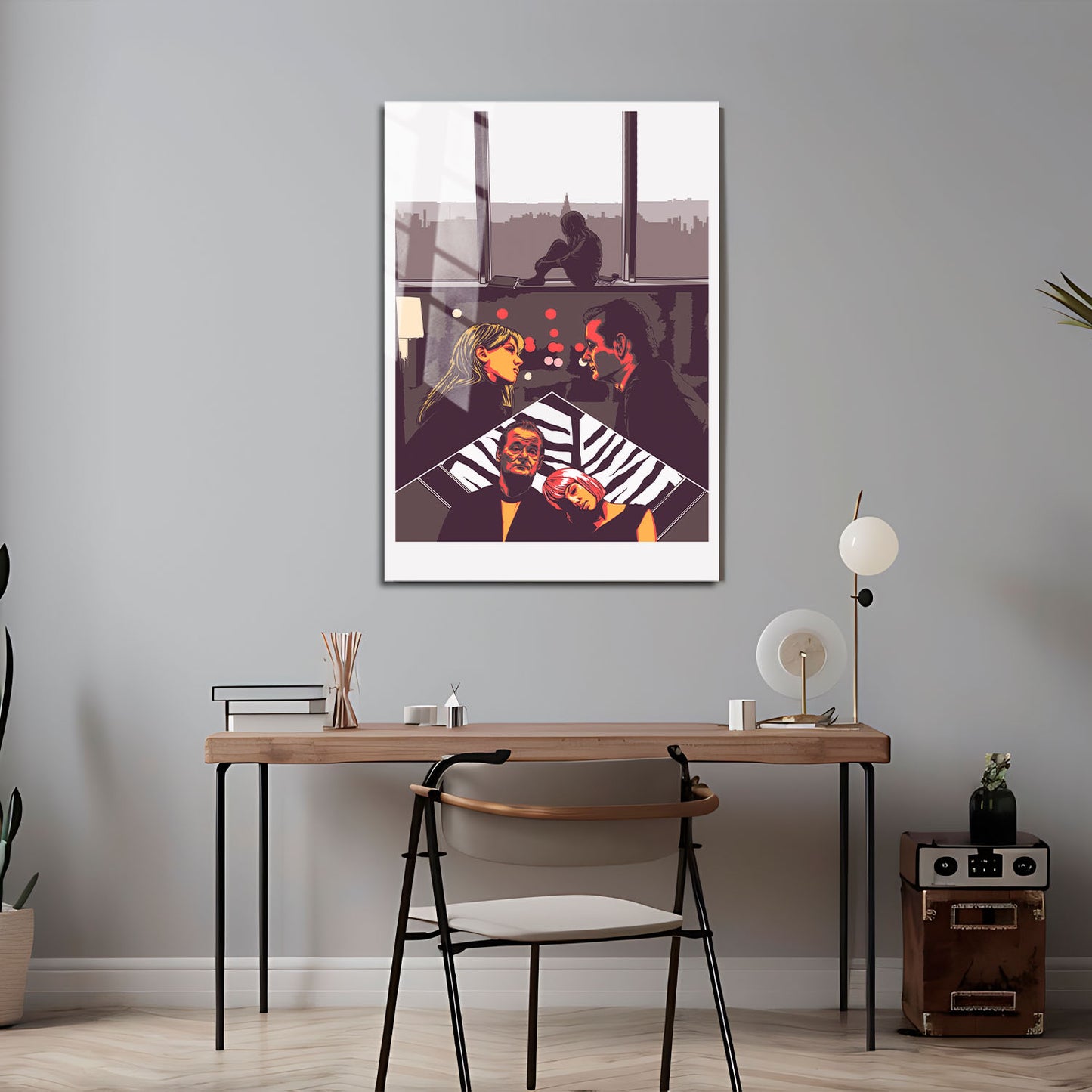 Flex Designs Metal Poster Lost in Translation Sketch 5 x 7" Home Goods - Movie 2003 Movie Metal Poster
