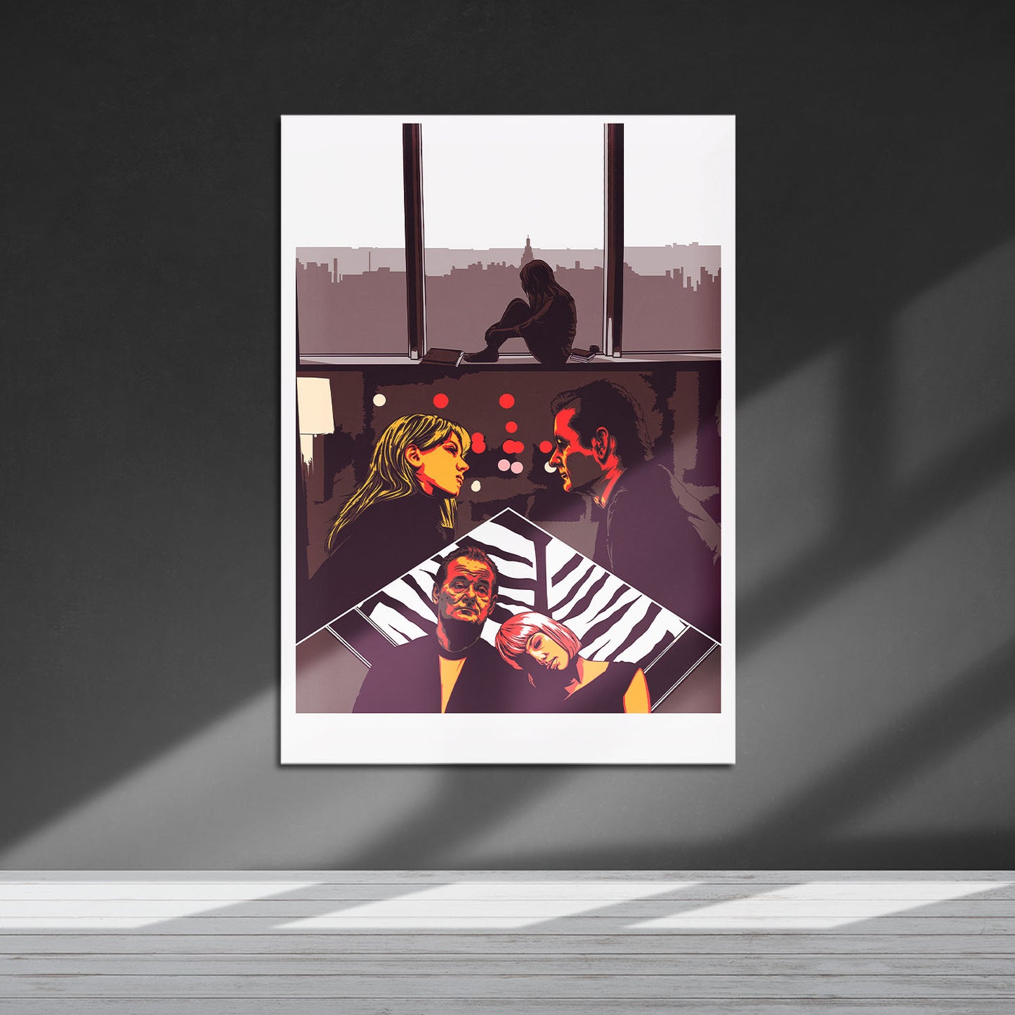 Flex Designs Metal Poster Lost in Translation Sketch 5 x 7" Home Goods - Movie 2003 Movie Metal Poster