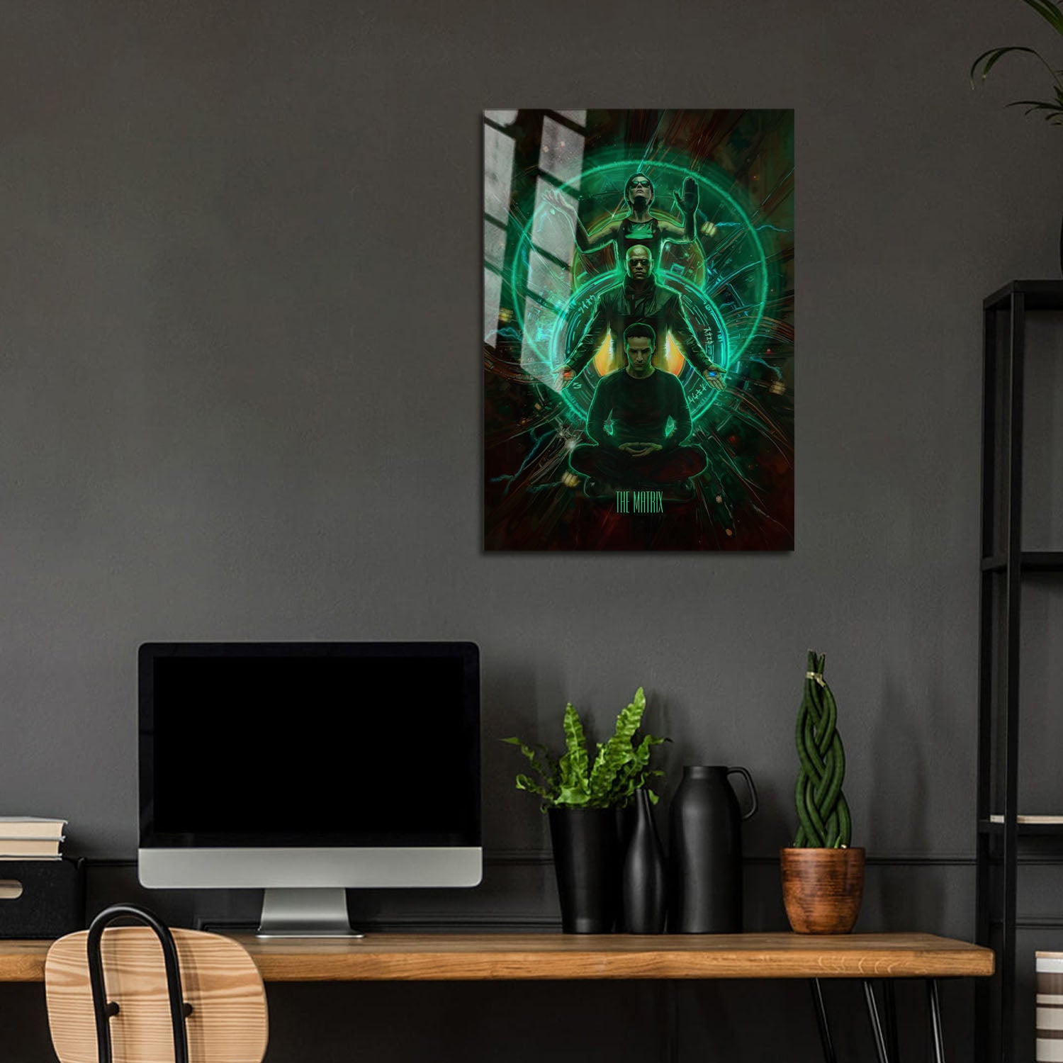 Flex Designs Metal Poster The Matrix 24 x 36" Home Goods - Movie 1999 Movie Metal Poster