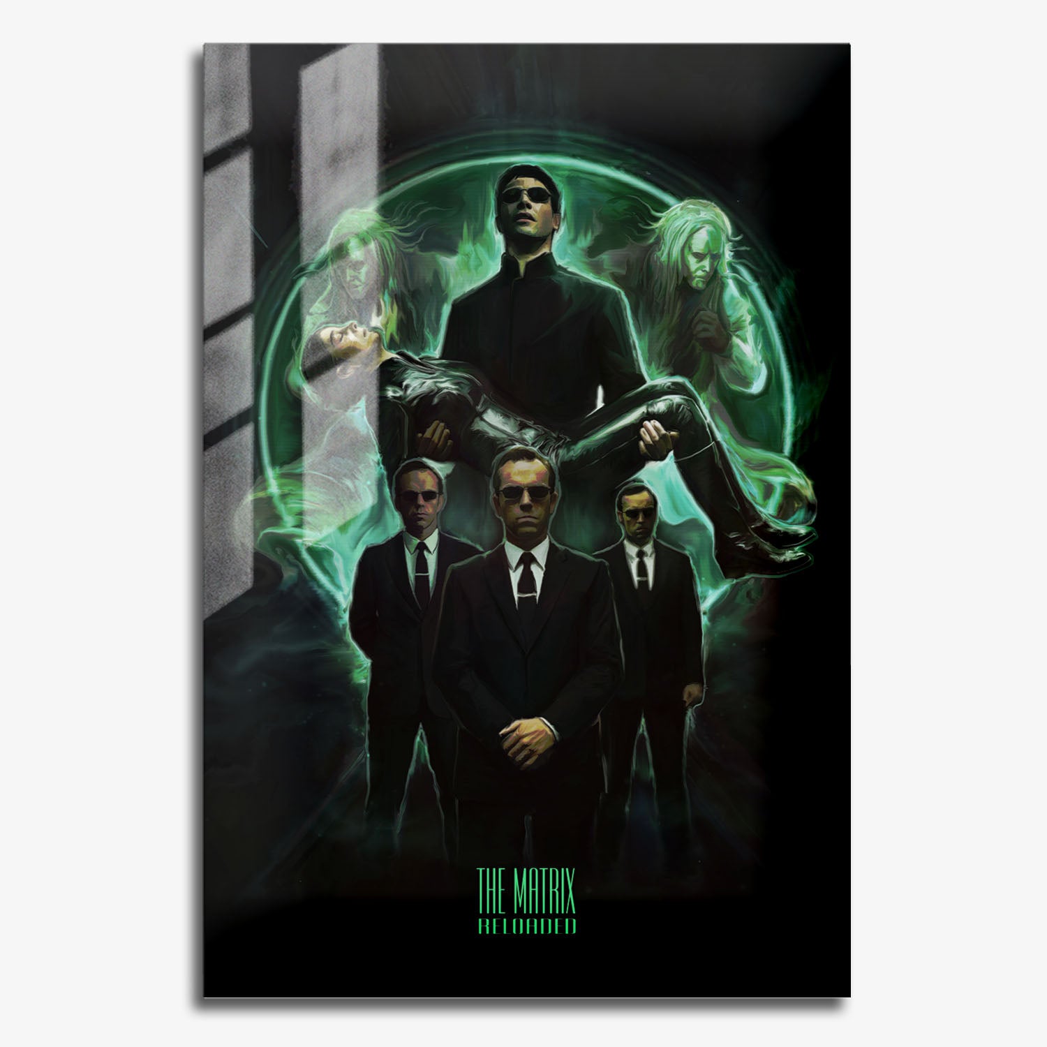 Flex Designs Metal Poster The Matrix Reloaded 11 x 17" Home Goods - Movie 2003 Movie Metal Poster