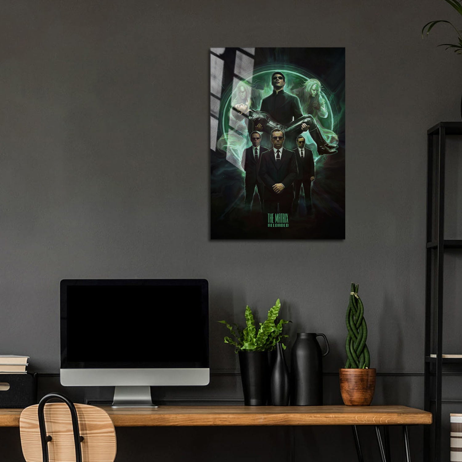 Flex Designs Metal Poster The Matrix Reloaded 24 x 36" Home Goods - Movie 2003 Movie Metal Poster