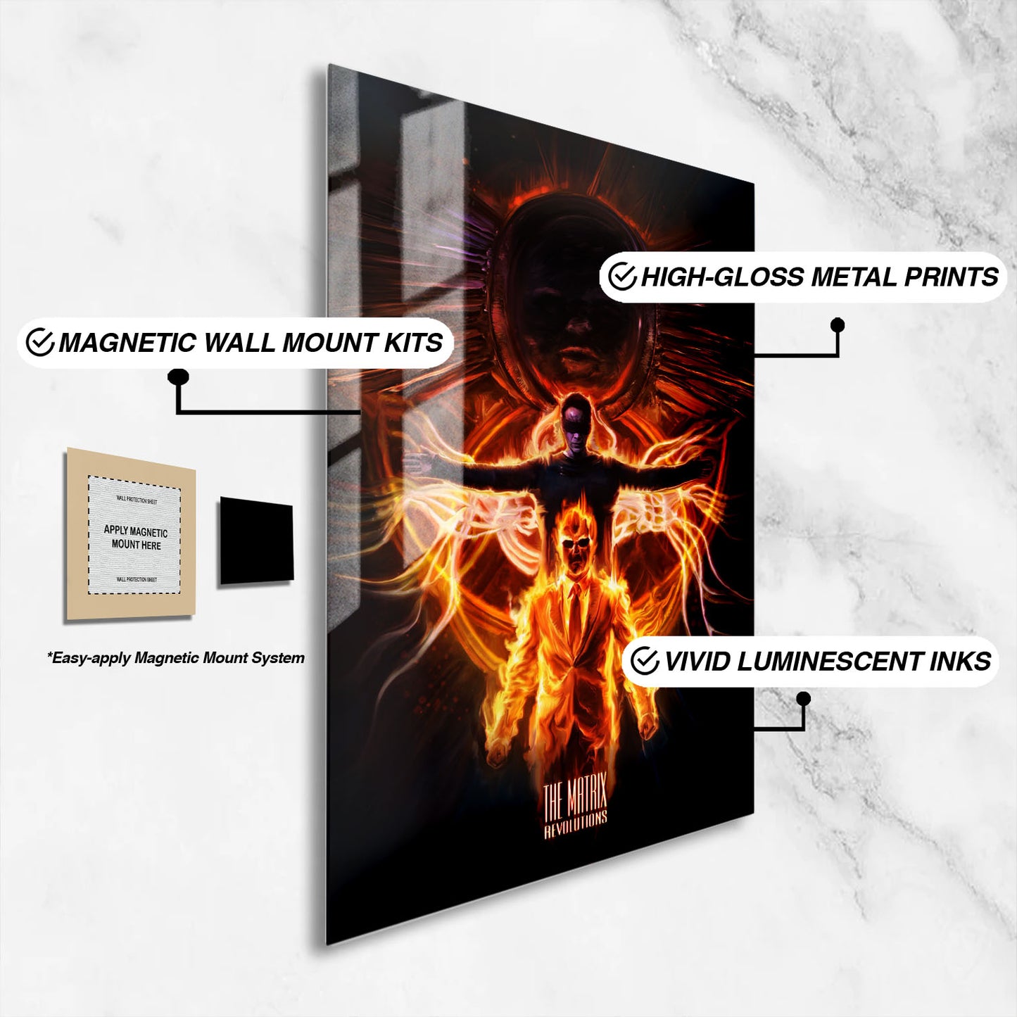 Flex Designs Metal Poster The Matrix Revolutions 16 x 24" Home Goods - Movie 2003 Movie Metal Poster