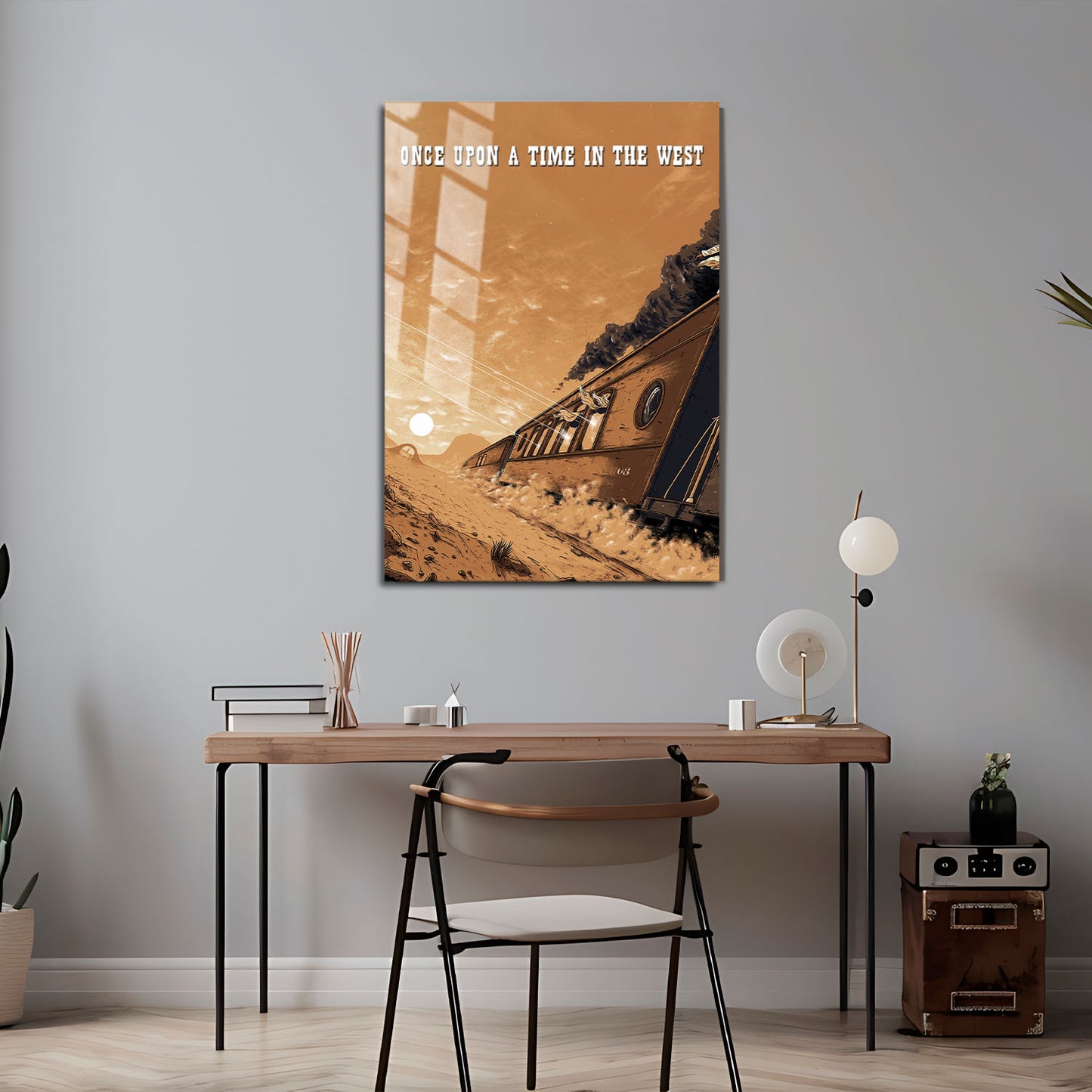 Flex Designs Metal Poster Once Upon a Time in the West Sketch 5 x 7" Home Goods - Movie 1968 Movie Metal Poster