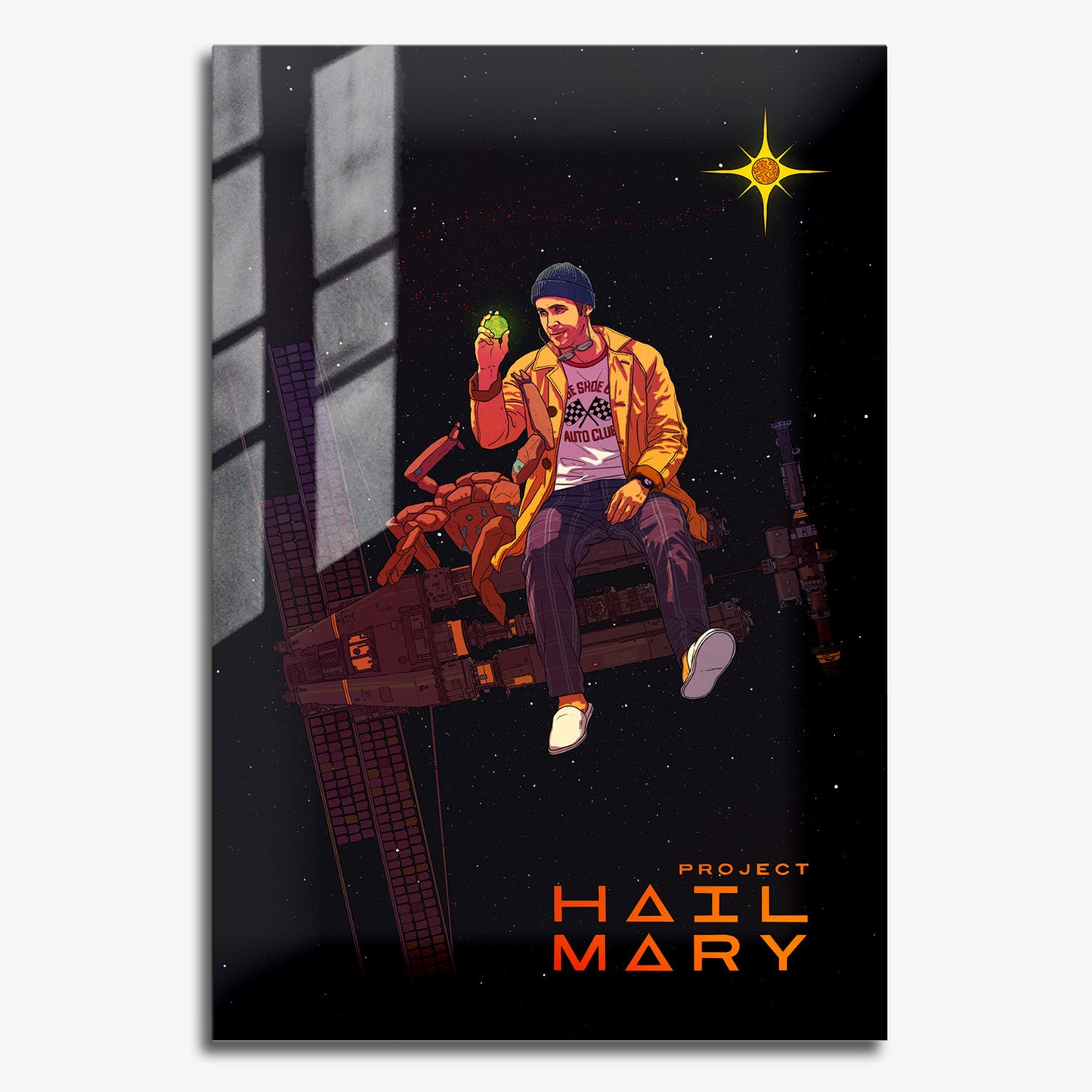 Flex Designs Metal Poster Project Hail Mary Grace Rocky 11 x 17" Home Goods - Movie 2026 Movie Metal Poster