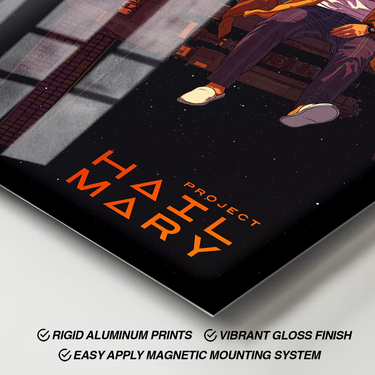 Flex Designs Metal Poster Project Hail Mary Grace Rocky 11 x 17" Home Goods - Movie 2026 Movie Metal Poster