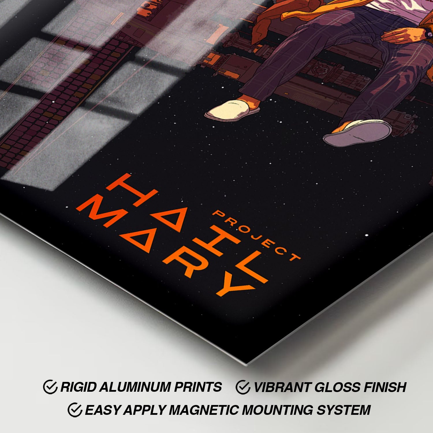 Flex Designs Metal Poster Project Hail Mary Grace Rocky 11 x 17" Home Goods - Movie 2026 Movie Metal Poster