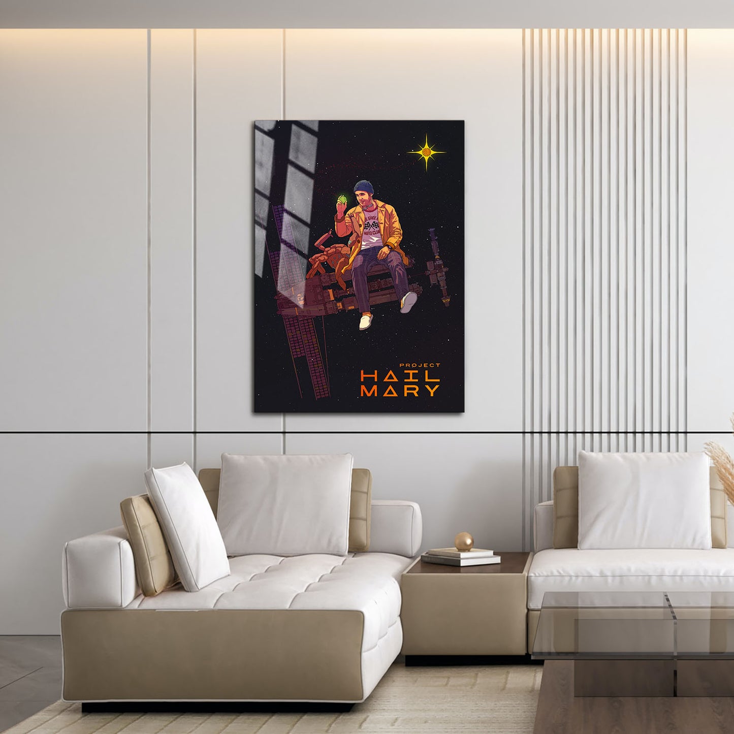 Flex Designs Metal Poster Project Hail Mary Grace Rocky 16 x 24" Home Goods - Movie 2026 Movie Metal Poster