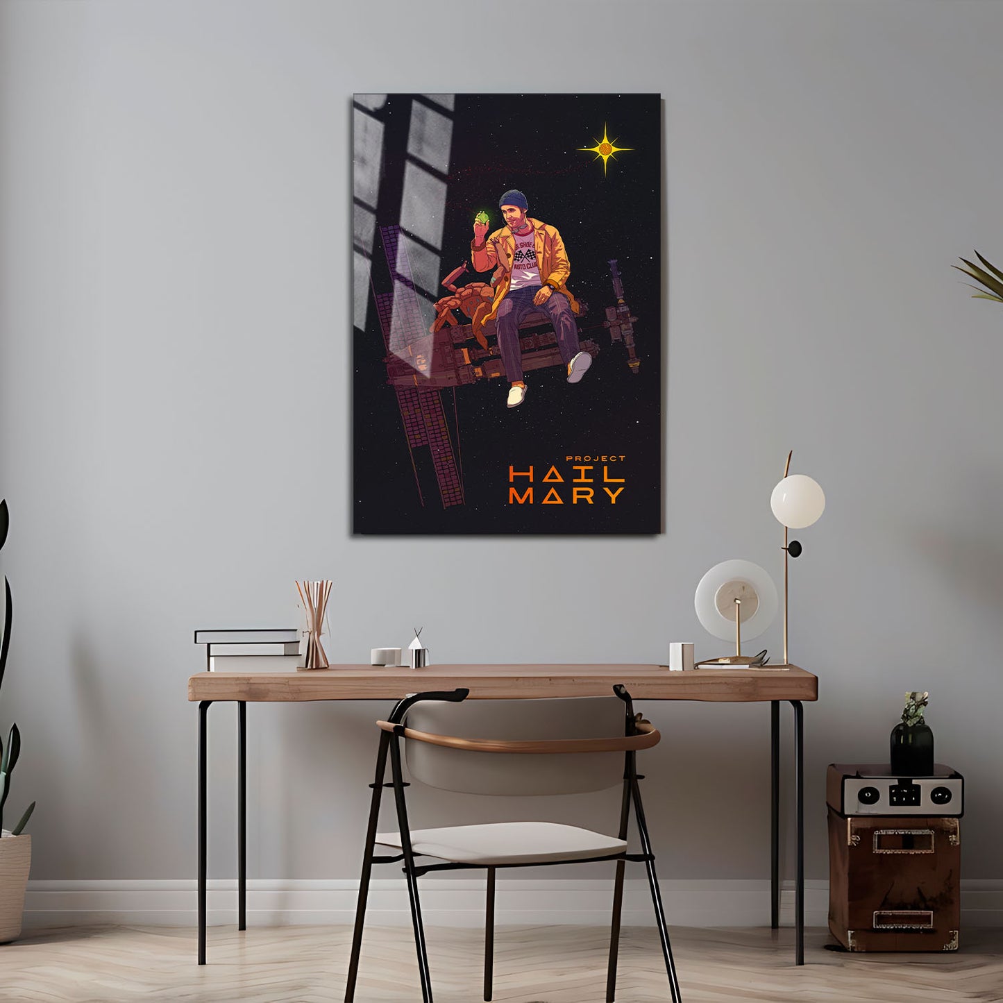 Flex Designs Metal Poster Project Hail Mary Grace Rocky 5 x 7" Home Goods - Movie 2026 Movie Metal Poster