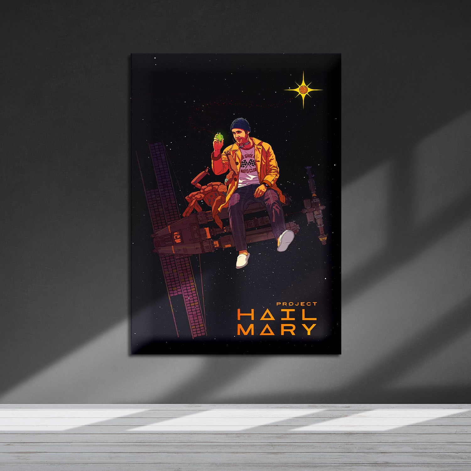 Flex Designs Metal Poster Project Hail Mary Grace Rocky 5 x 7" Home Goods - Movie 2026 Movie Metal Poster