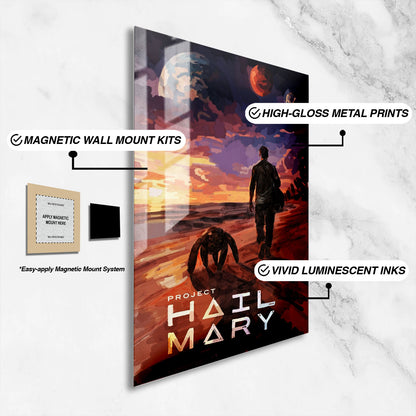 Flex Designs Metal Poster Project Hail Mary Rocky 16 x 24" Home Goods - Movie 2026 Movie Metal Poster
