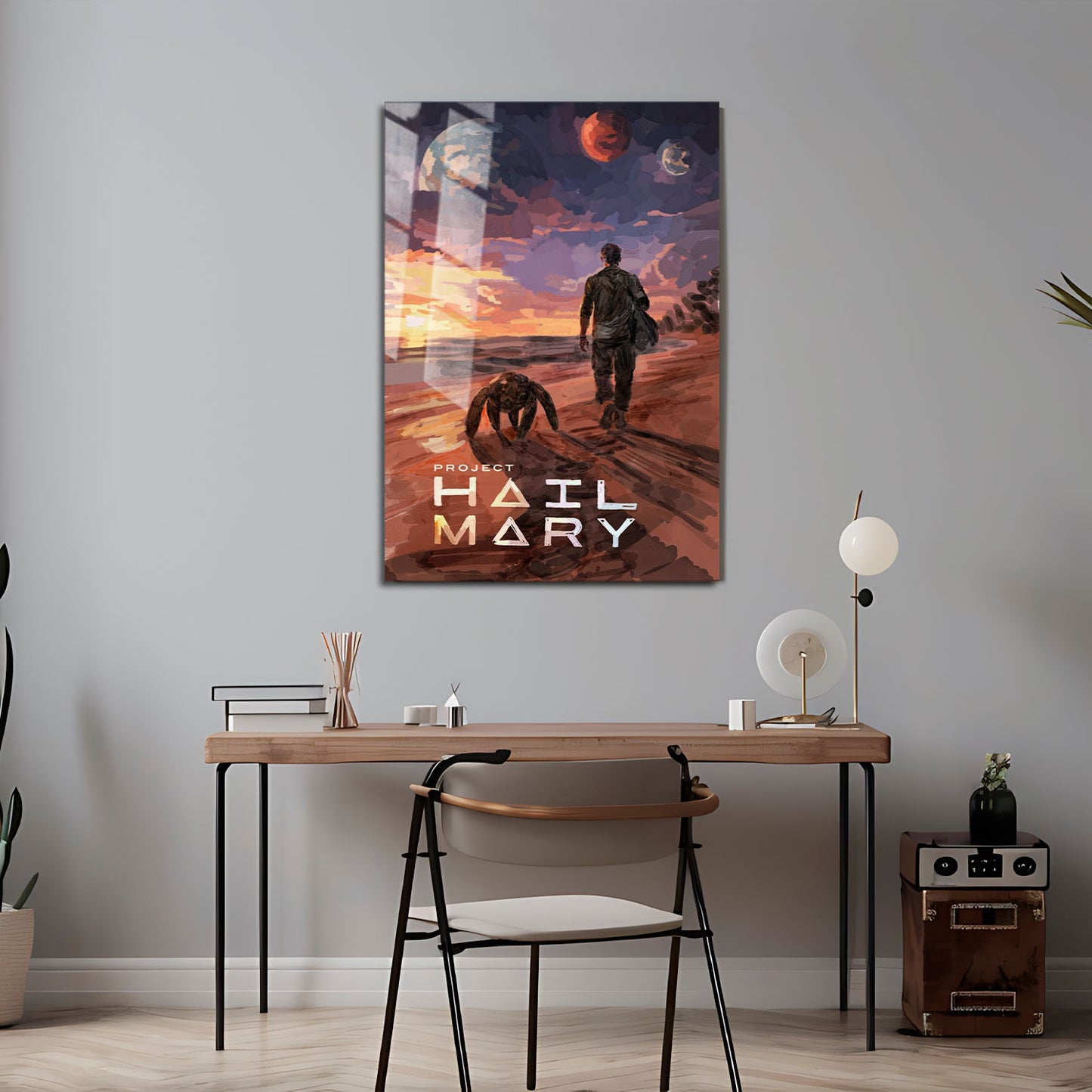 Flex Designs Metal Poster Project Hail Mary Rocky 5 x 7" Home Goods - Movie 2026 Movie Metal Poster