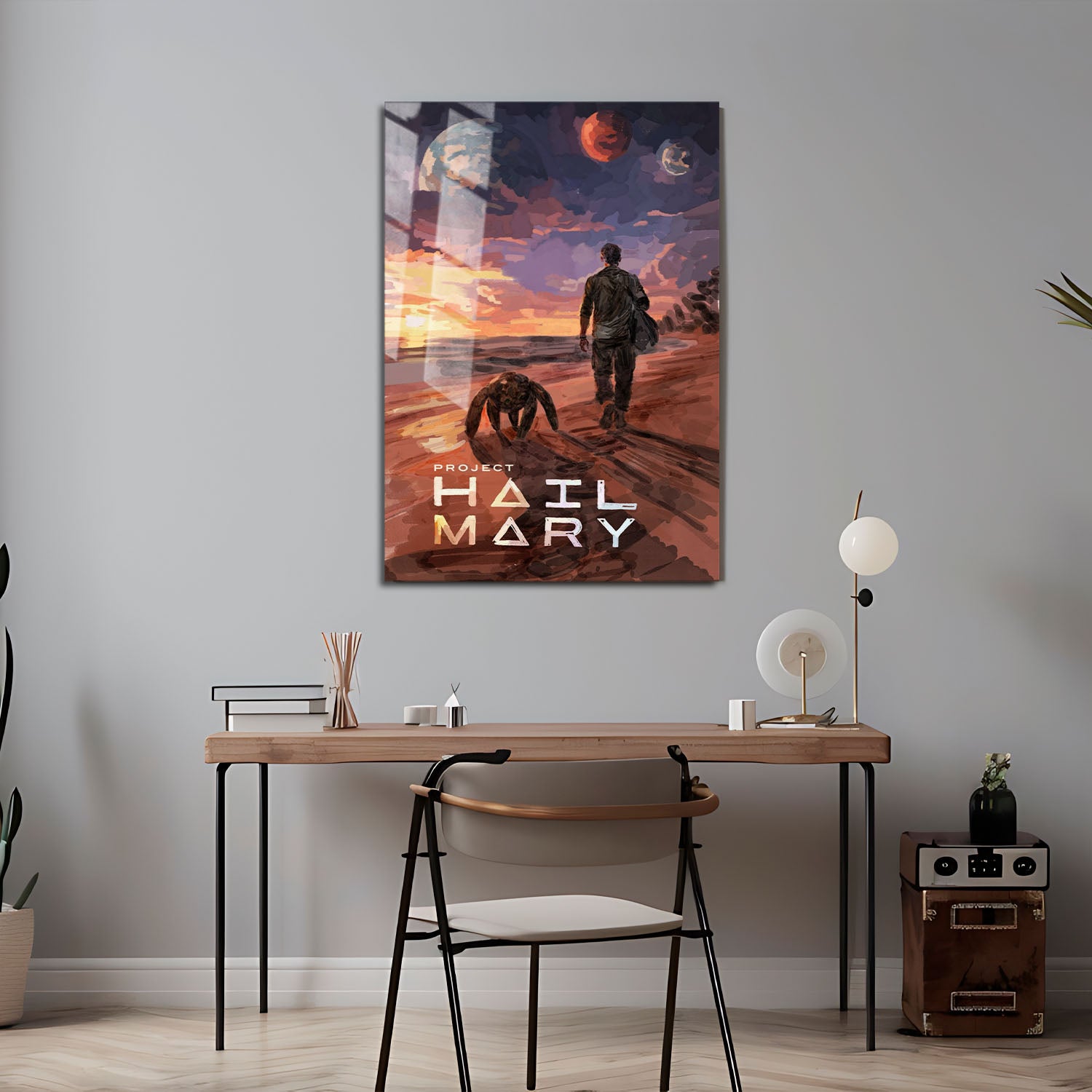 Flex Designs Metal Poster Project Hail Mary Rocky 5 x 7" Home Goods - Movie 2026 Movie Metal Poster