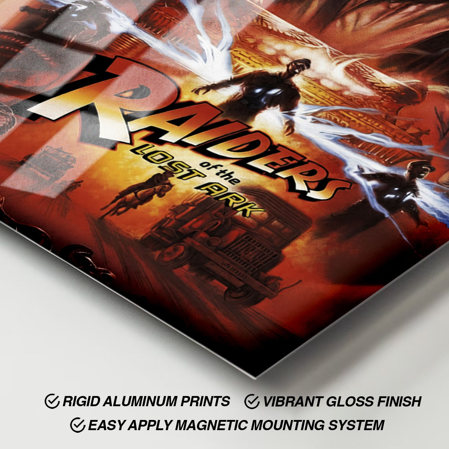 Flex Designs Metal Poster Raiders of the Lost Ark Alternate 11 x 17" Home Goods - Movie 1981 Movie Metal Poster