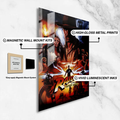 Flex Designs Metal Poster Raiders of the Lost Ark Alternate 16 x 24" Home Goods - Movie 1981 Movie Metal Poster