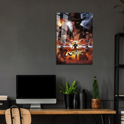 Flex Designs Metal Poster Raiders of the Lost Ark Alternate 24 x 36" Home Goods - Movie 1981 Movie Metal Poster