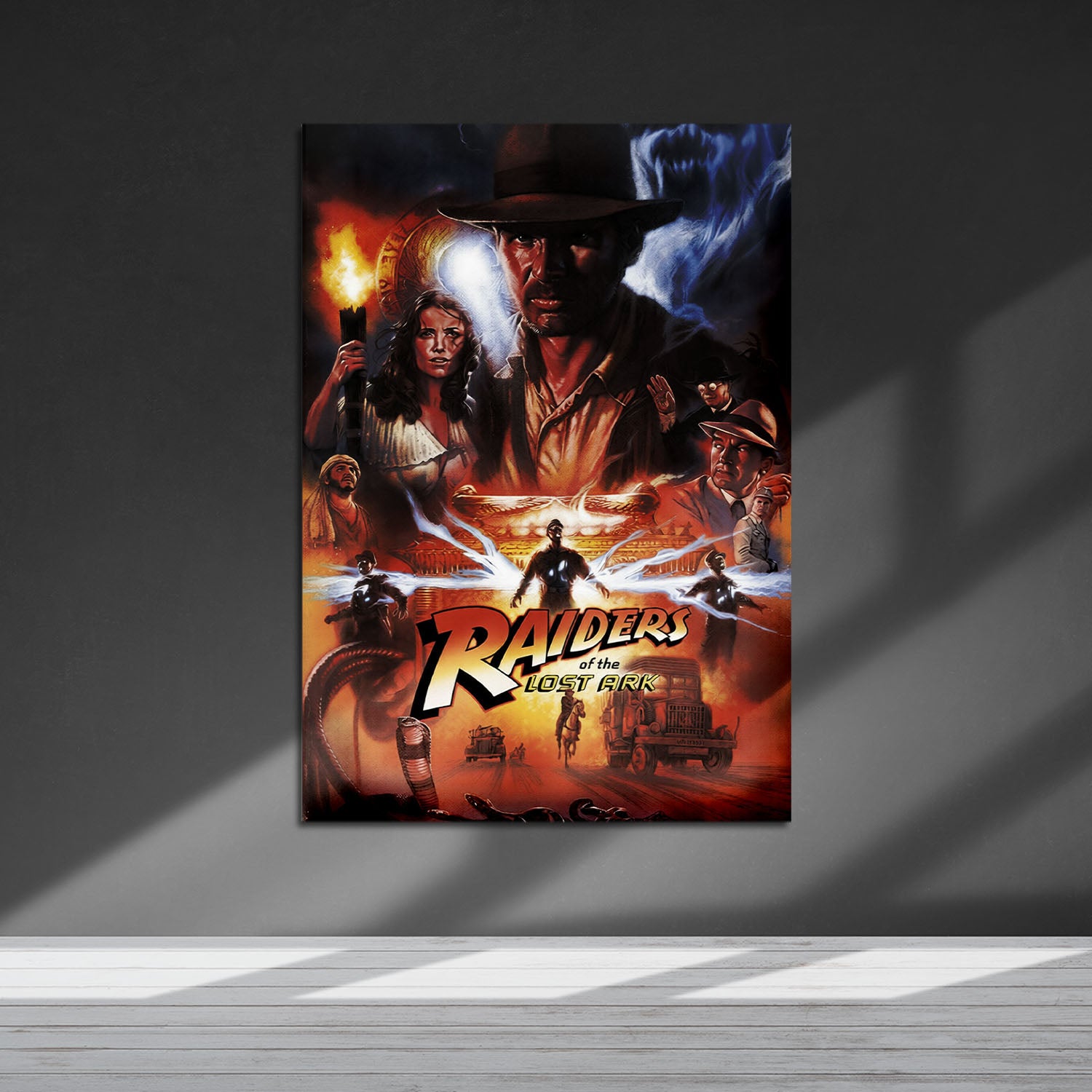Flex Designs Metal Poster Raiders of the Lost Ark Alternate 5 x 7" Home Goods - Movie 1981 Movie Metal Poster