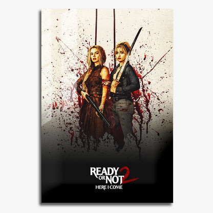 Flex Designs Metal Poster Ready or Not Here I Come Theatrical 11 x 17" Home Goods - Movie 2026 Movie Metal Poster