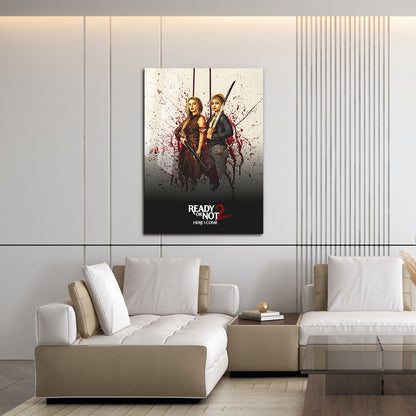 Flex Designs Metal Poster Ready or Not Here I Come Theatrical 16 x 24" Home Goods - Movie 2026 Movie Metal Poster