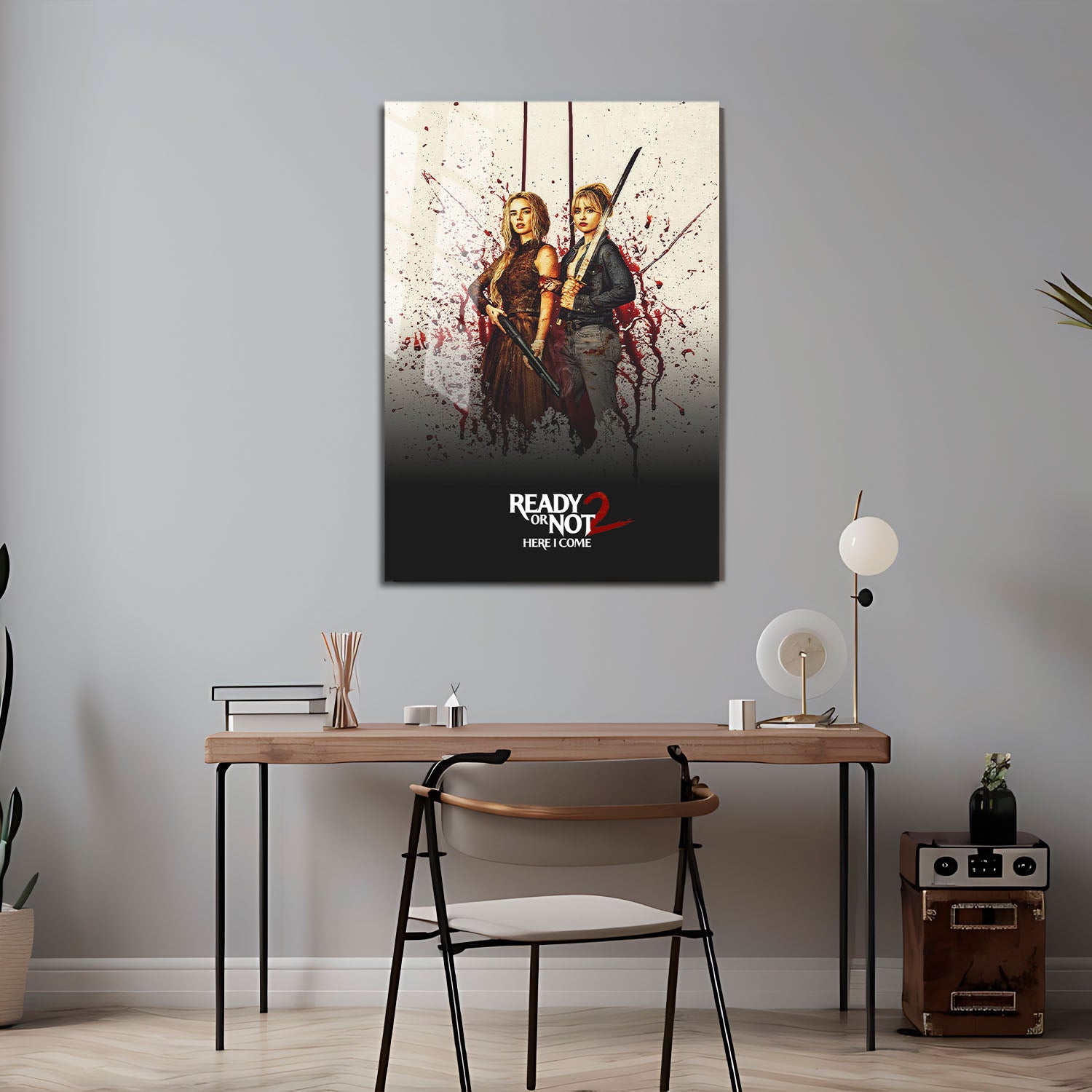 Flex Designs Metal Poster Ready or Not Here I Come Theatrical 5 x 7" Home Goods - Movie 2026 Movie Metal Poster