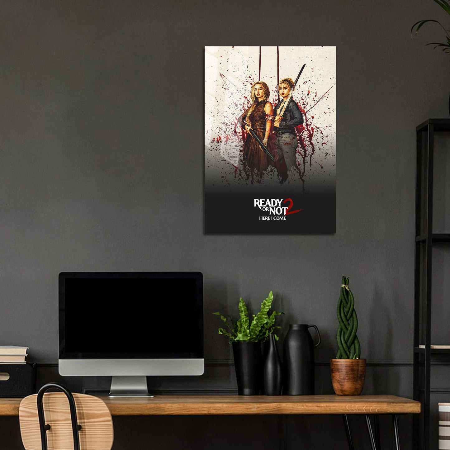 Flex Designs Metal Poster Ready or Not Here I Come Theatrical 24 x 36" Home Goods - Movie 2026 Movie Metal Poster