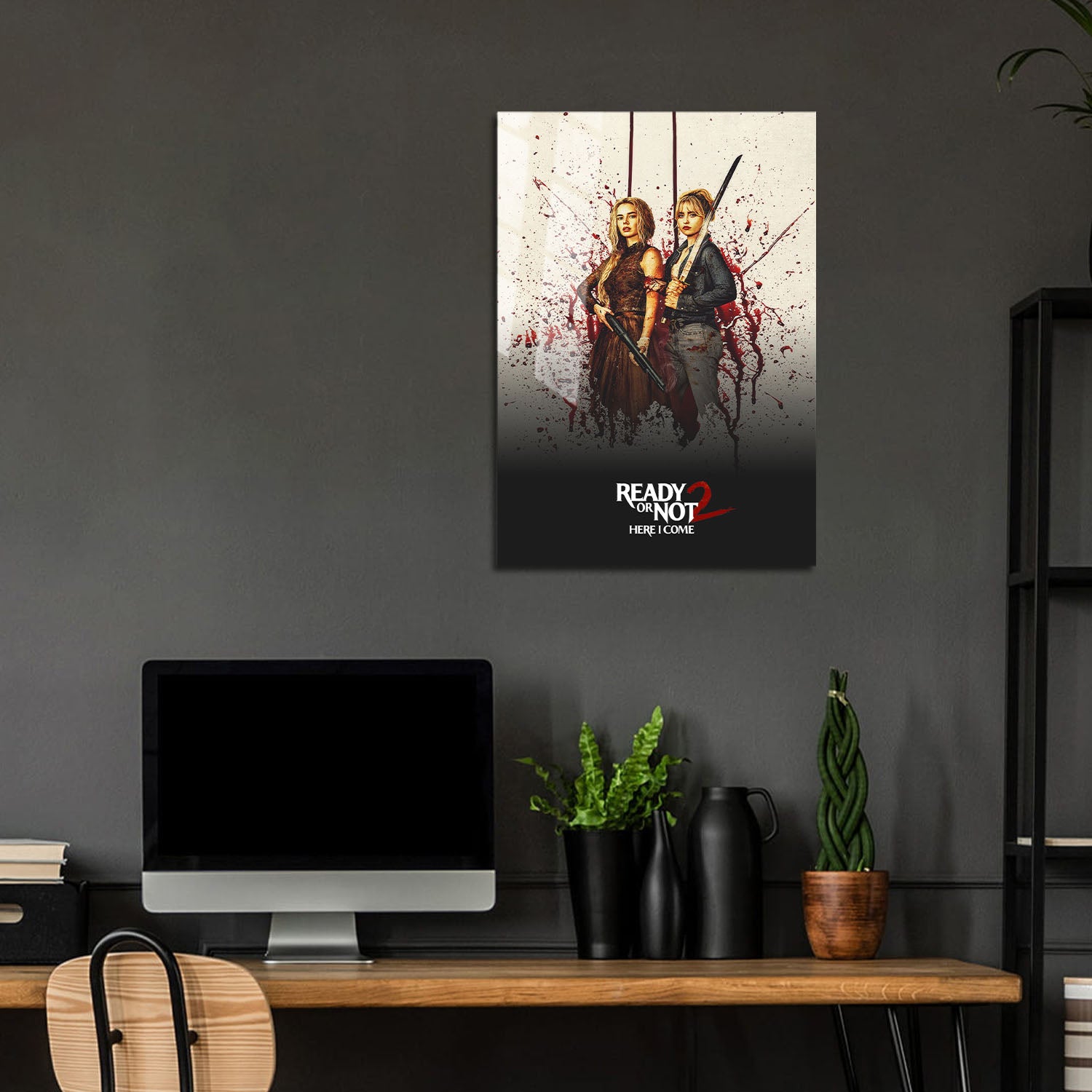 Flex Designs Metal Poster Ready or Not Here I Come Theatrical 24 x 36" Home Goods - Movie 2026 Movie Metal Poster