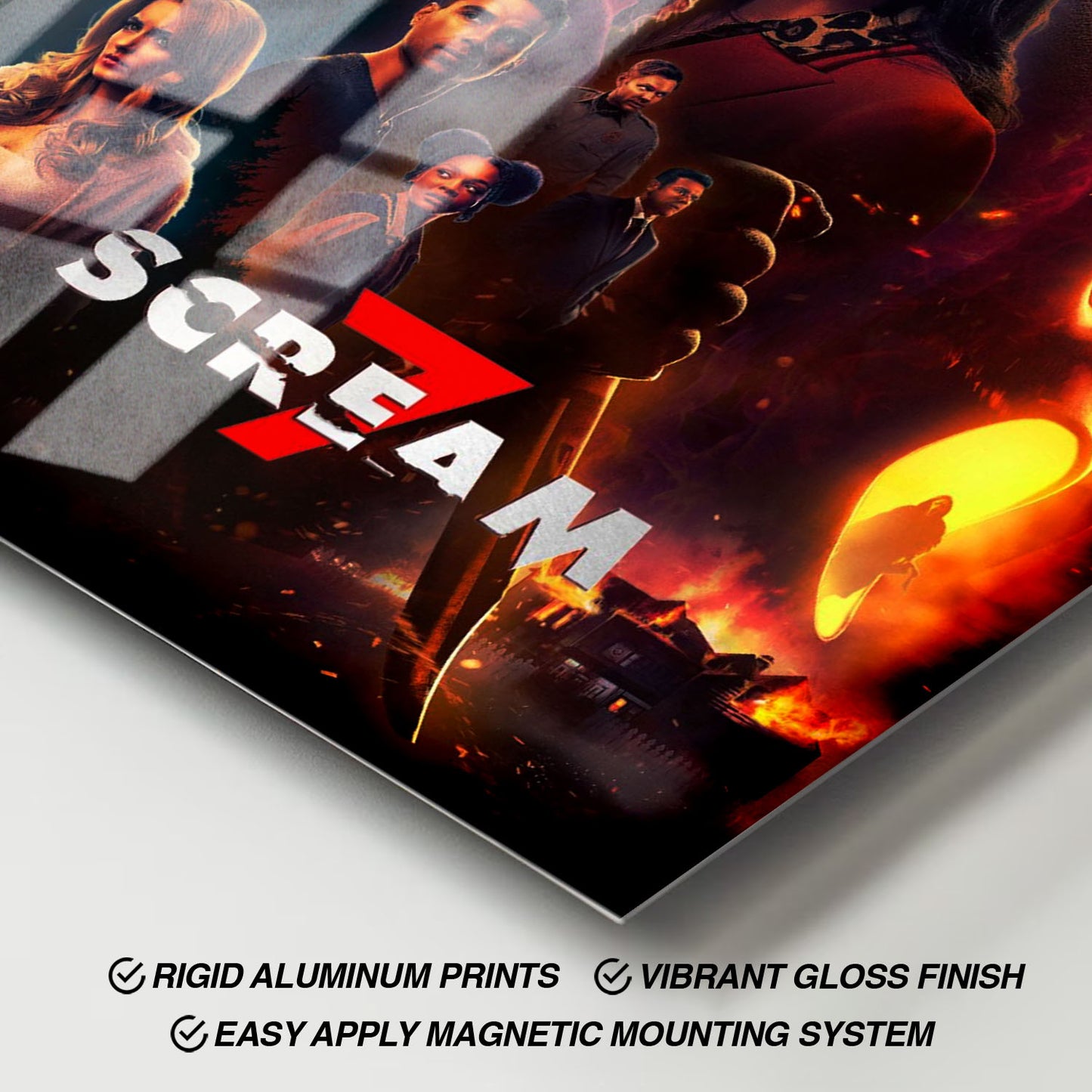 Flex Designs Metal Poster Scream 7 Cover 11 x 17" Home Goods - Movie 2026 Movie Metal Poster