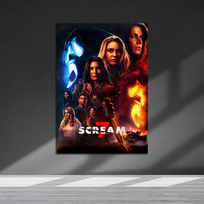 Flex Designs Metal Poster Scream 7 Cover 5 x 7" Home Goods - Movie 2026 Movie Metal Poster