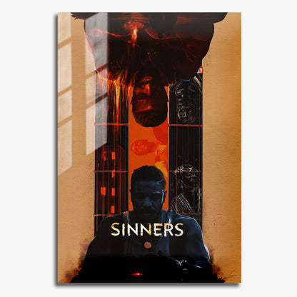Flex Designs Metal Poster Sinners Cartoon Final 11 x 17" Home Goods - Movie 2025 Movie Metal Poster