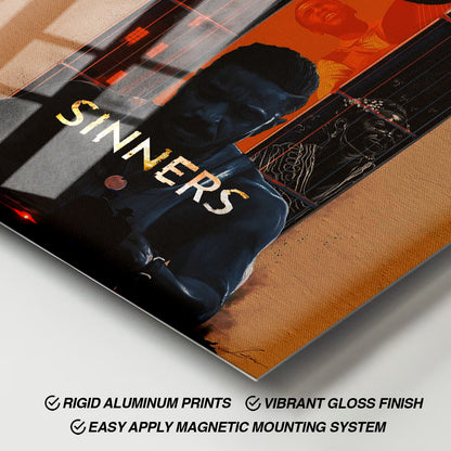Flex Designs Metal Poster Sinners Cartoon Final 11 x 17" Home Goods - Movie 2025 Movie Metal Poster