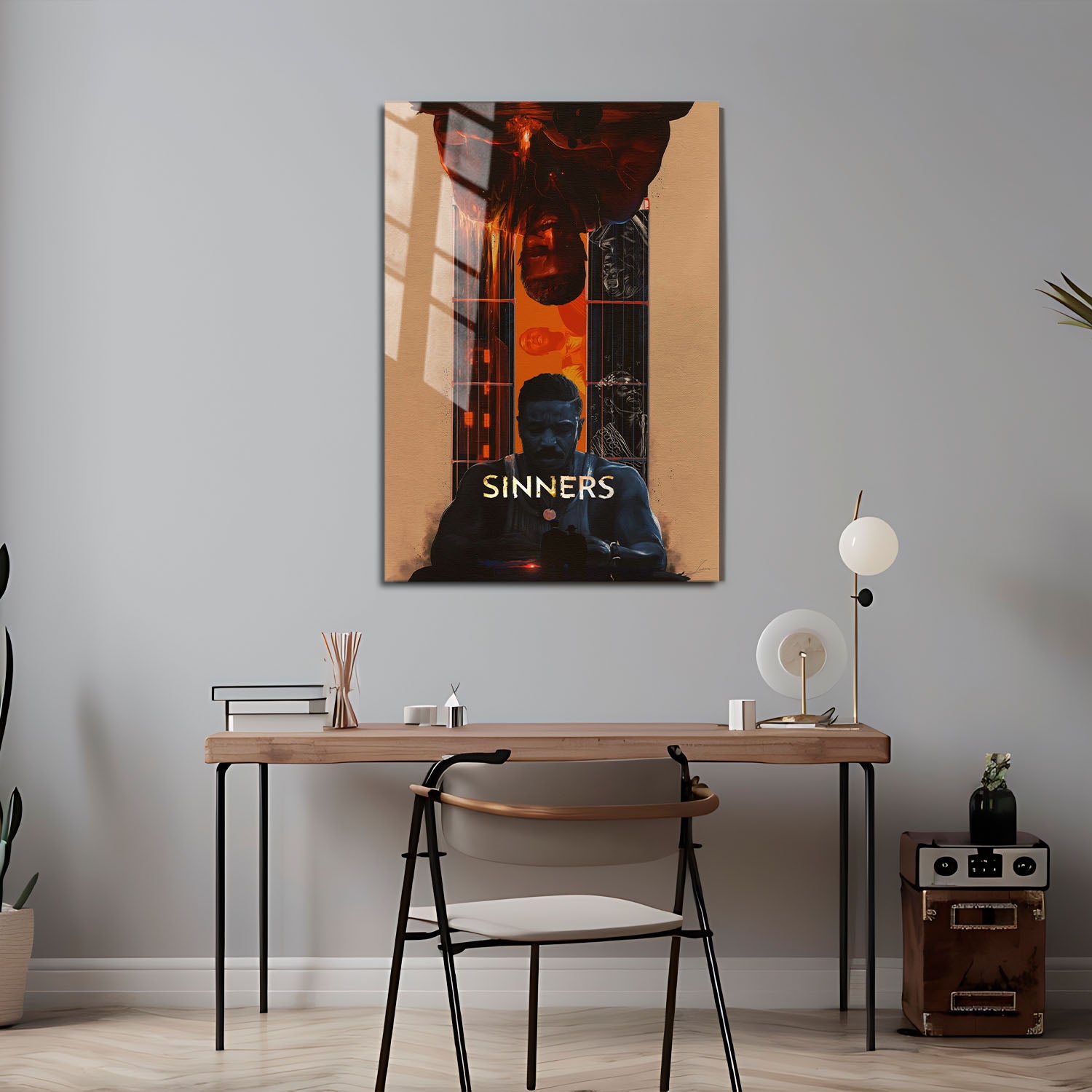 Flex Designs Metal Poster Sinners Cartoon Final 5 x 7" Home Goods - Movie 2025 Movie Metal Poster