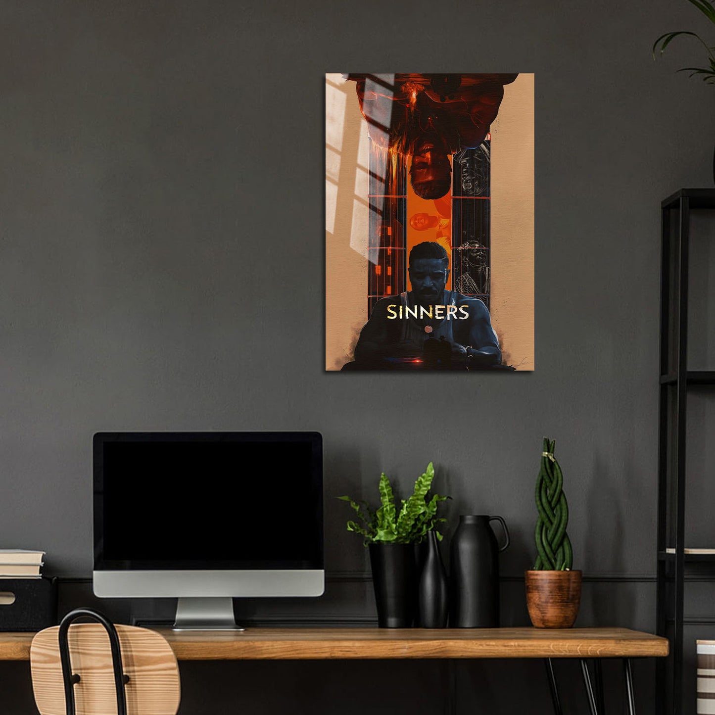 Flex Designs Metal Poster Sinners Cartoon Final 24 x 36" Home Goods - Movie 2025 Movie Metal Poster
