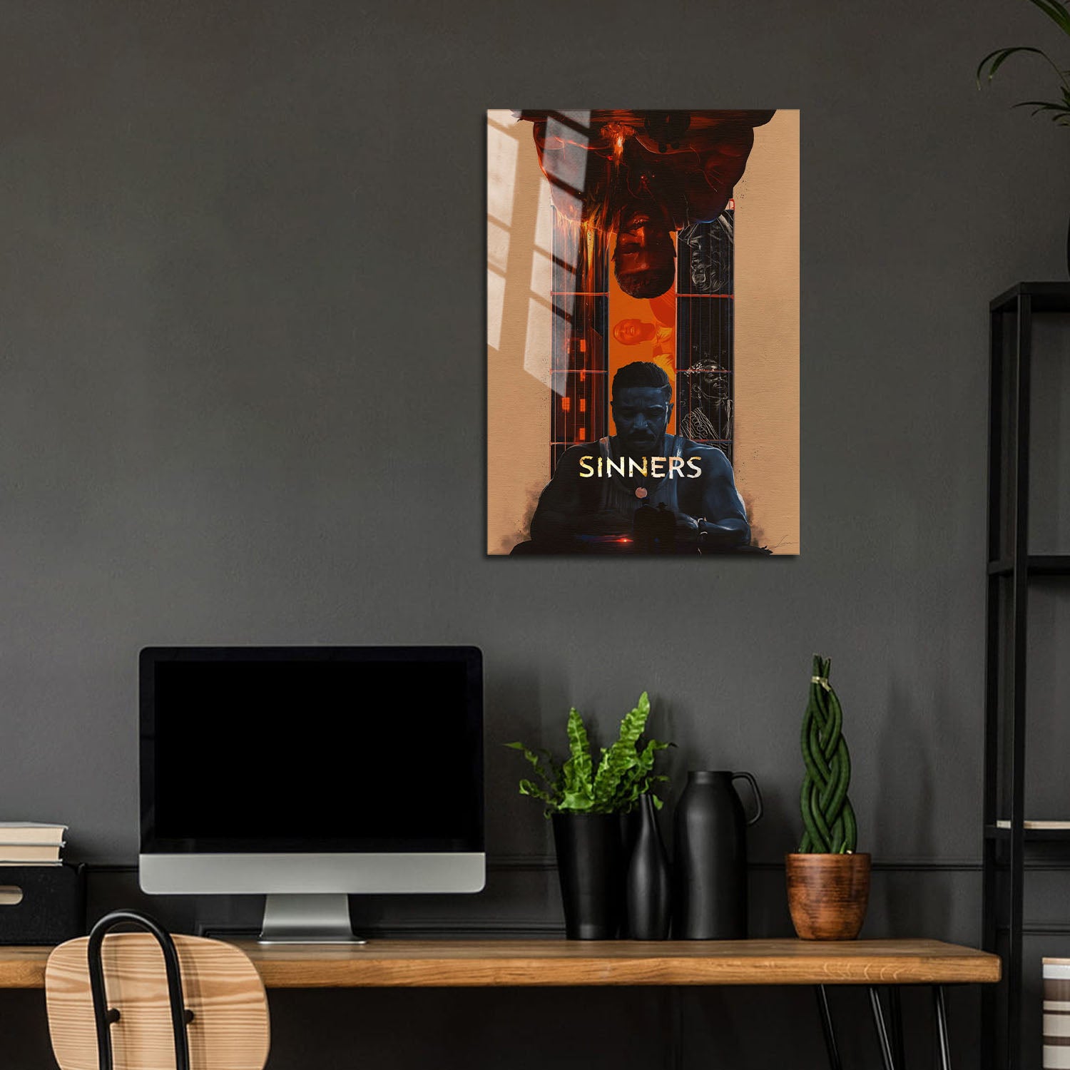 Flex Designs Metal Poster Sinners Cartoon Final 24 x 36" Home Goods - Movie 2025 Movie Metal Poster
