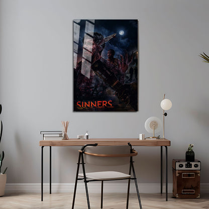 Flex Designs Metal Poster Sinners Final 5 x 7" Home Goods - Movie 2025 Movie Metal Poster