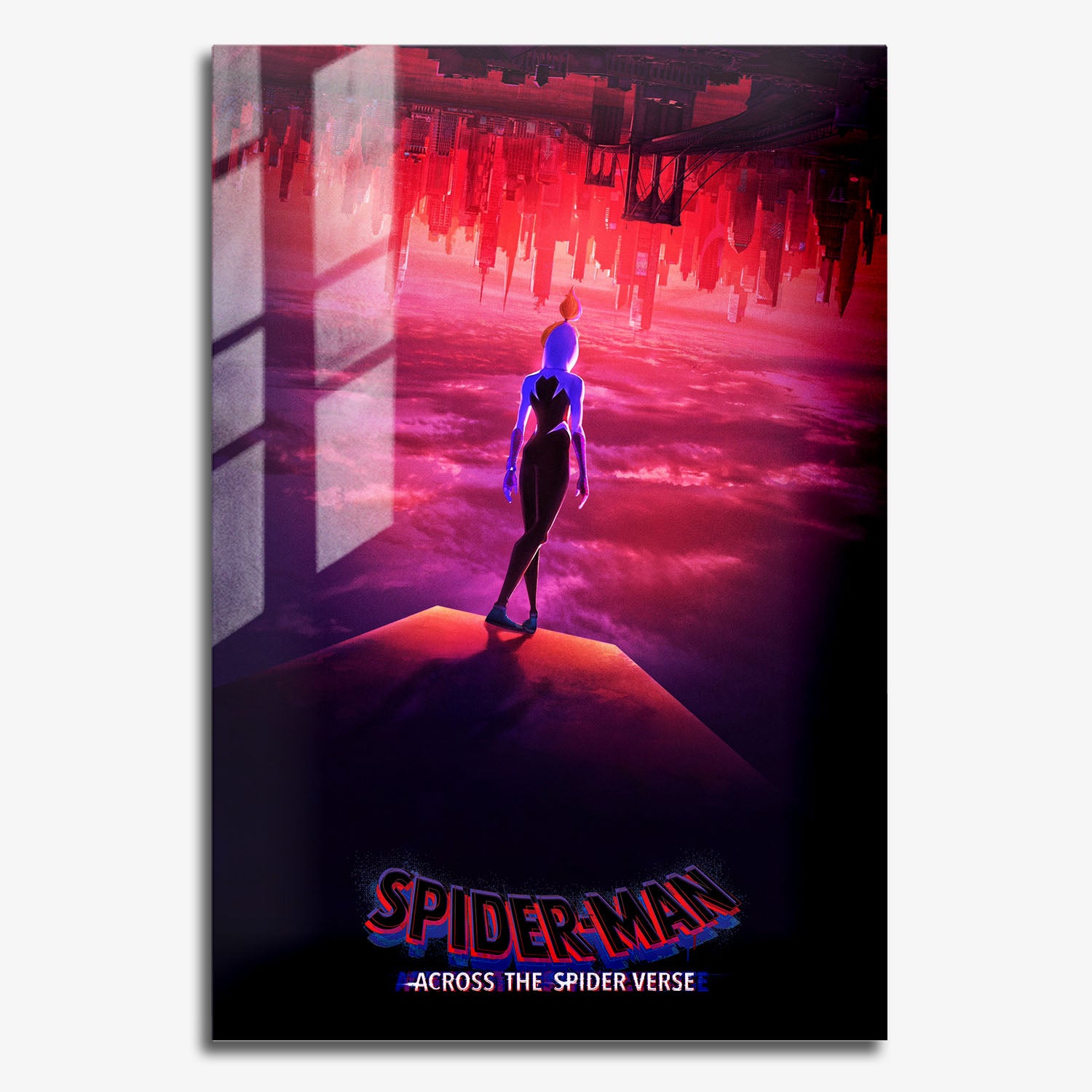 Flex Designs Metal Poster SpiderMan Across the Spiderverse Gwen 11 x 17" Home Goods - Movie 2023 Movie Metal Poster