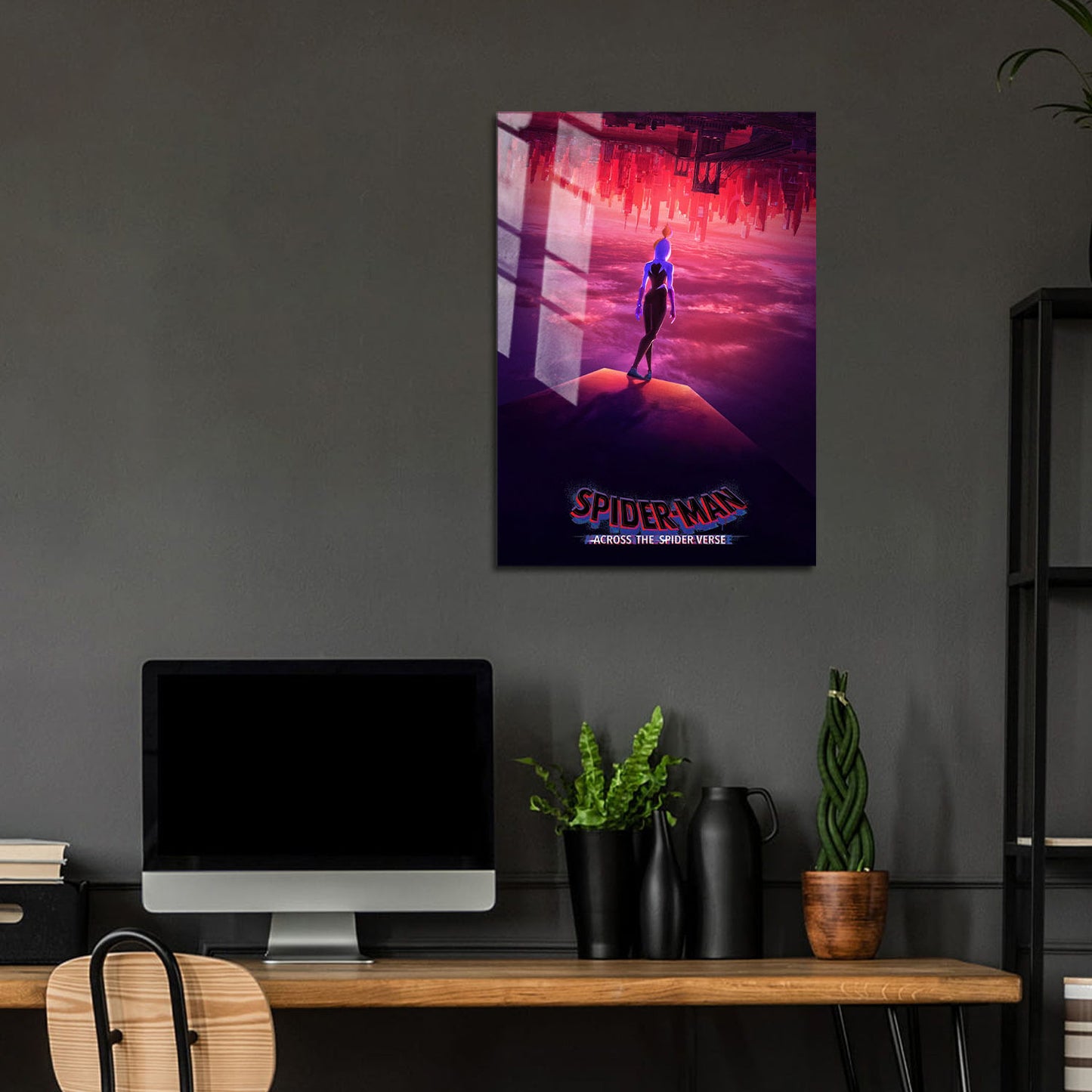 Flex Designs Metal Poster SpiderMan Across the Spiderverse Gwen 24 x 36" Home Goods - Movie 2023 Movie Metal Poster